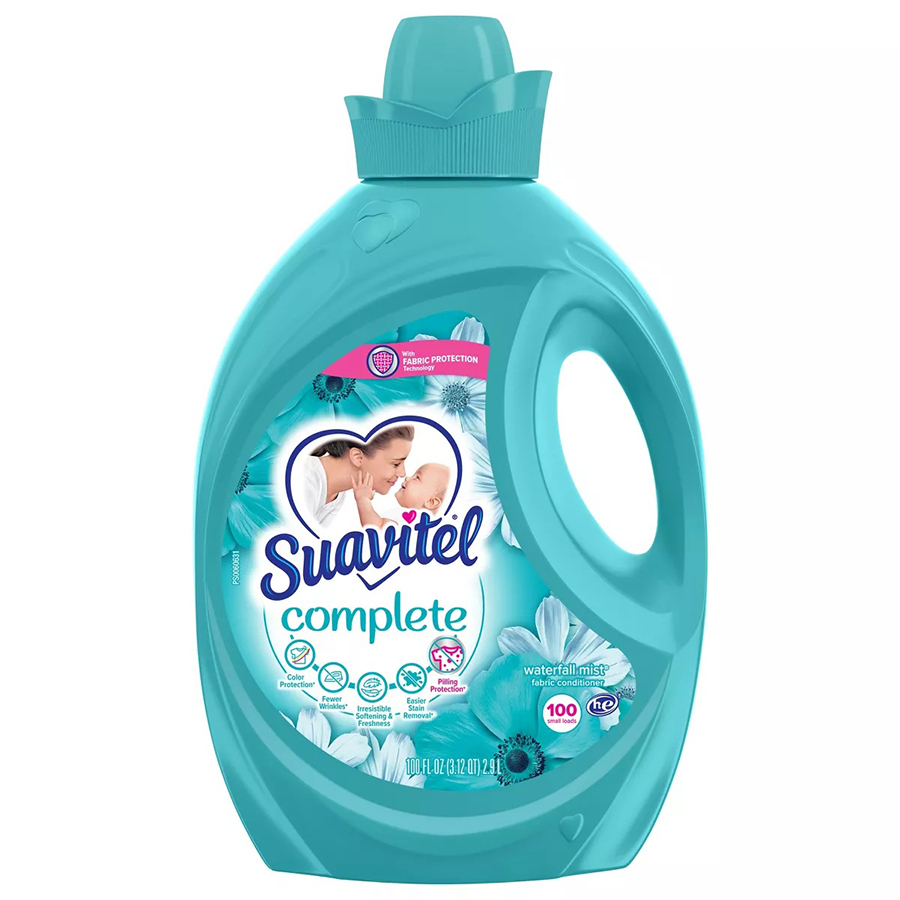 SUAVITEL COMPLETE FABRIC SOFTENER 100 OZ SP WATERFALL MIST