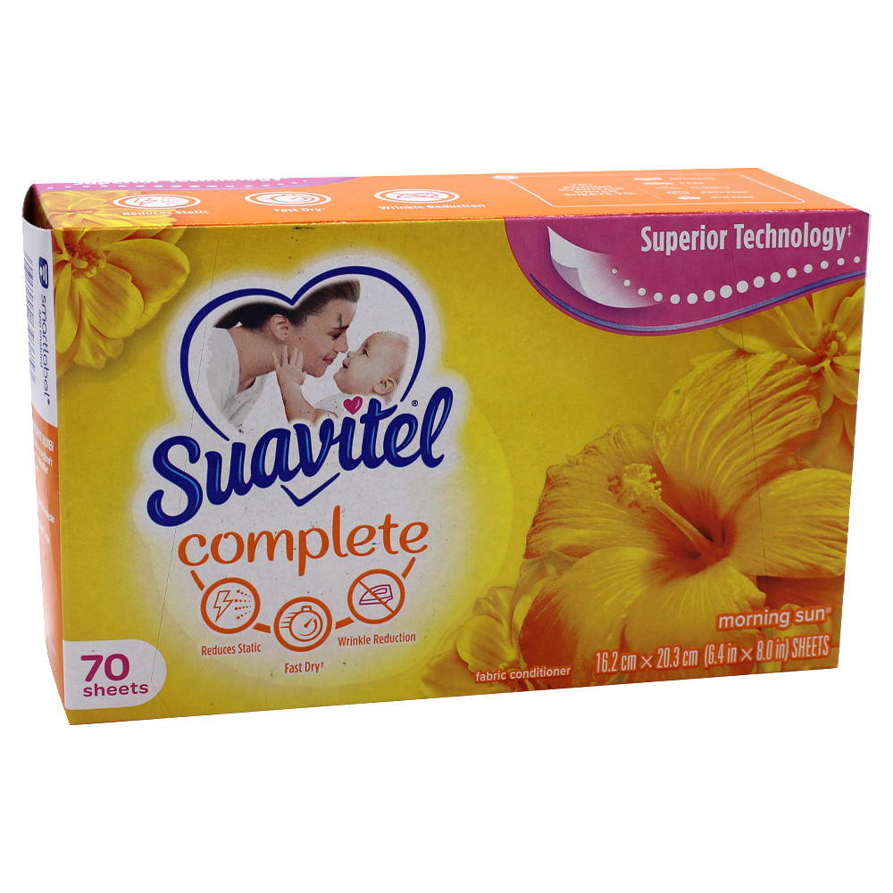 SUAVITEL DRYER SHEETS 70 CT MORNING SUN