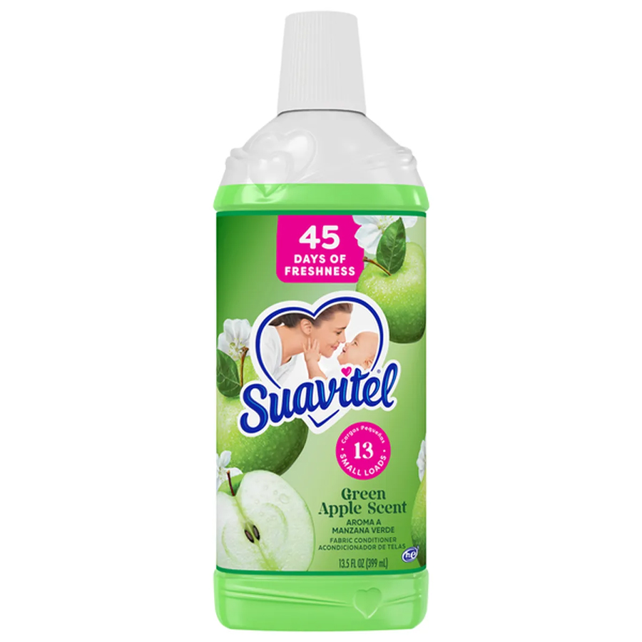 SUAVITEL FABRIC SOFTENER 13.5 OZ GREEN APPLE