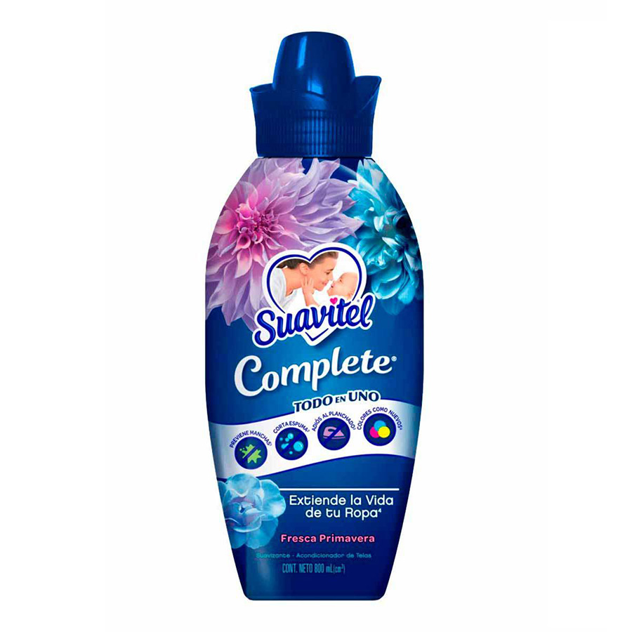 SUAVITEL FABRIC SOFTENER 800 ML COMPLETE FRESCA PRIMAVERAL (BLUE)