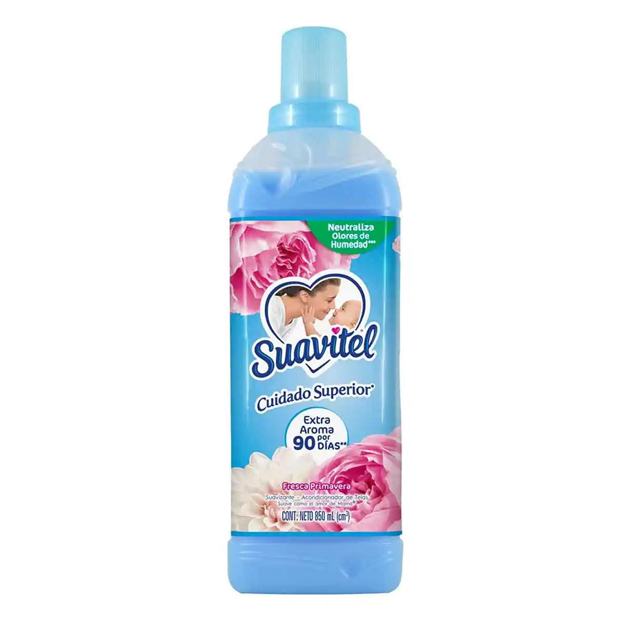 SUAVITEL FABRIC SOFTENER 850 ML FRESCA PRIMAVERA (BLUE)