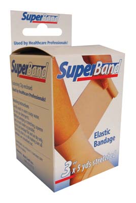 SUPERBAND BANDAGE 3 IN X 5 YD ELASTIC BOXED