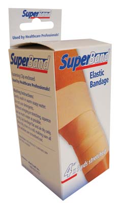 SUPERBAND BANDAGE 4 IN X 5 YD ELASTIC BOXED