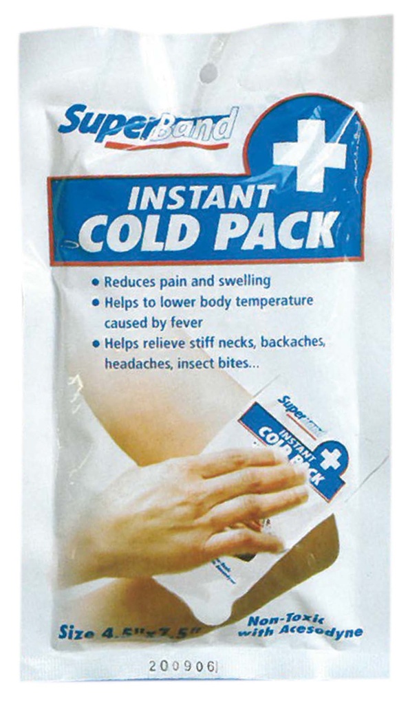 SUPERBAND INSTANT COLD 4.5 X 7.5 IN NON TOXIC WITH ACESODYNE