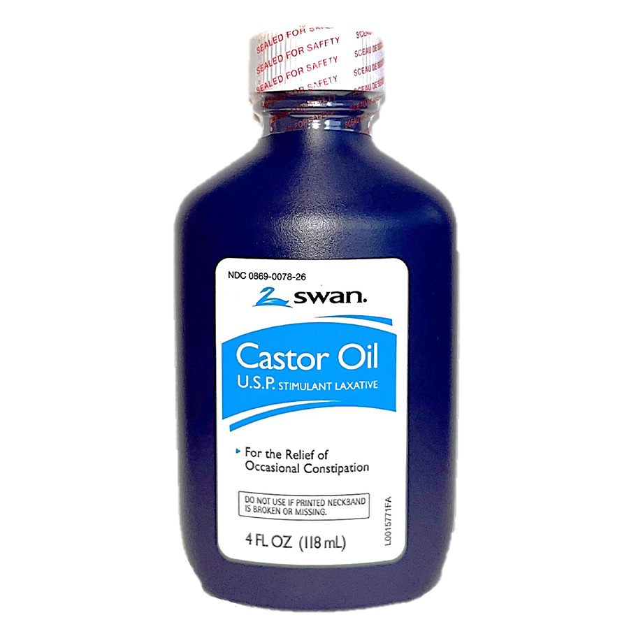 SWAN CASTOR OIL 4 OZ /48