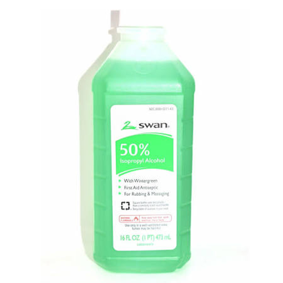 SWAN RUBBING ALCOHOL 16 OZ 50% WINTERGREEN