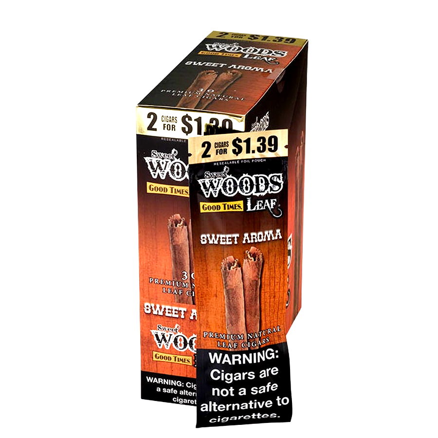 SWEET WOODS CIGAR 2 CT SWEET AROMA