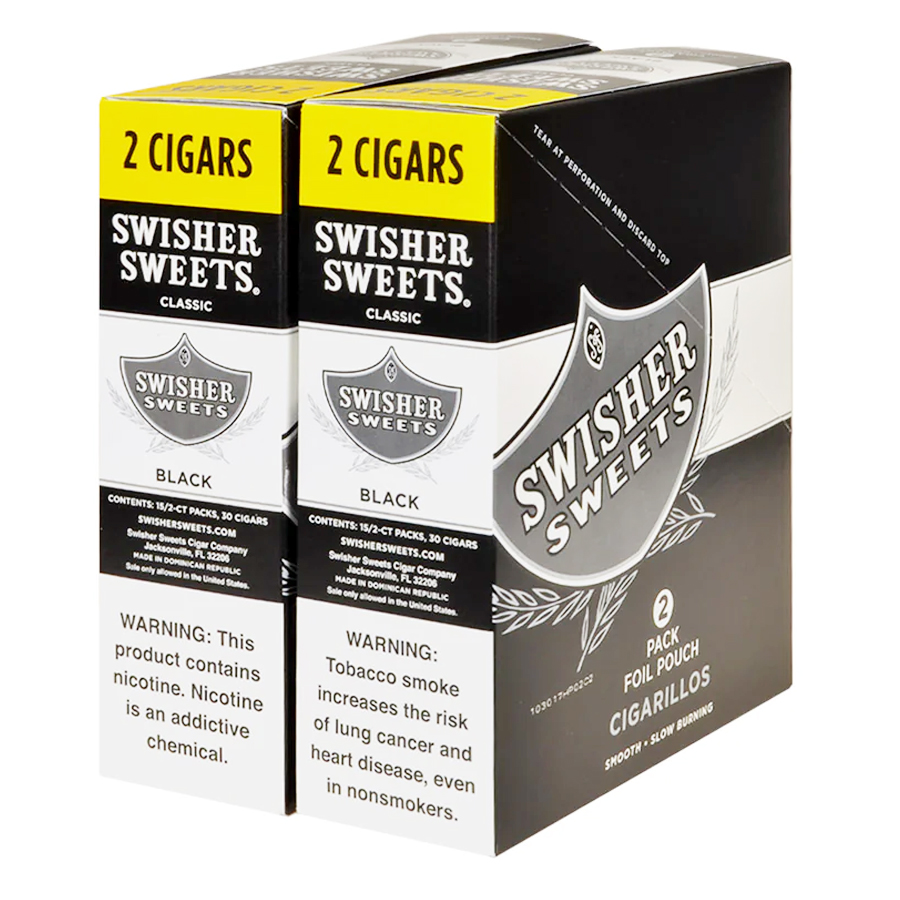 SWISHER SWEET CIGARILLOS 2 / 1.49 2 X 15 CT BLACK
