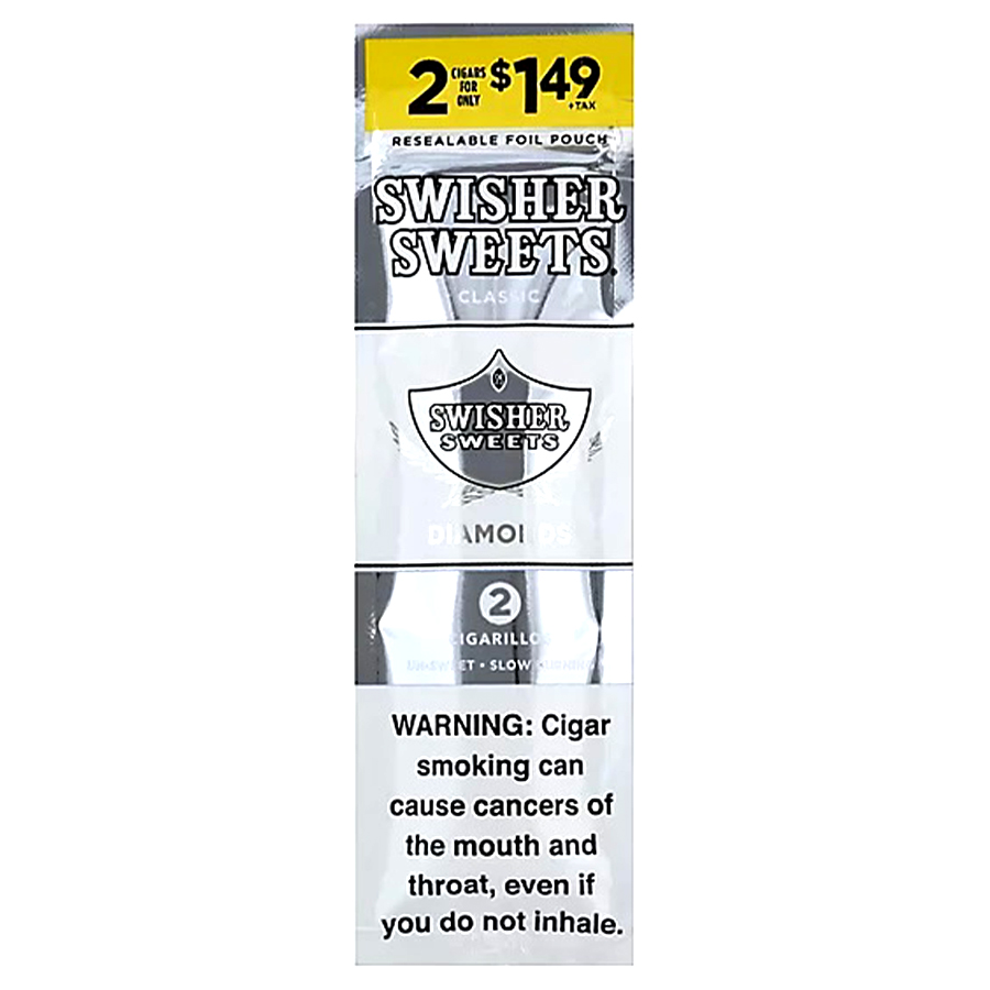 SWISHER SWEET CIGARILLOS 2 / 1.49 2 X 15 CT DIAMONDS